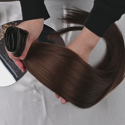 #SMOKY BROWN - INVISIBLE CLIP EXTENSIONS ♡