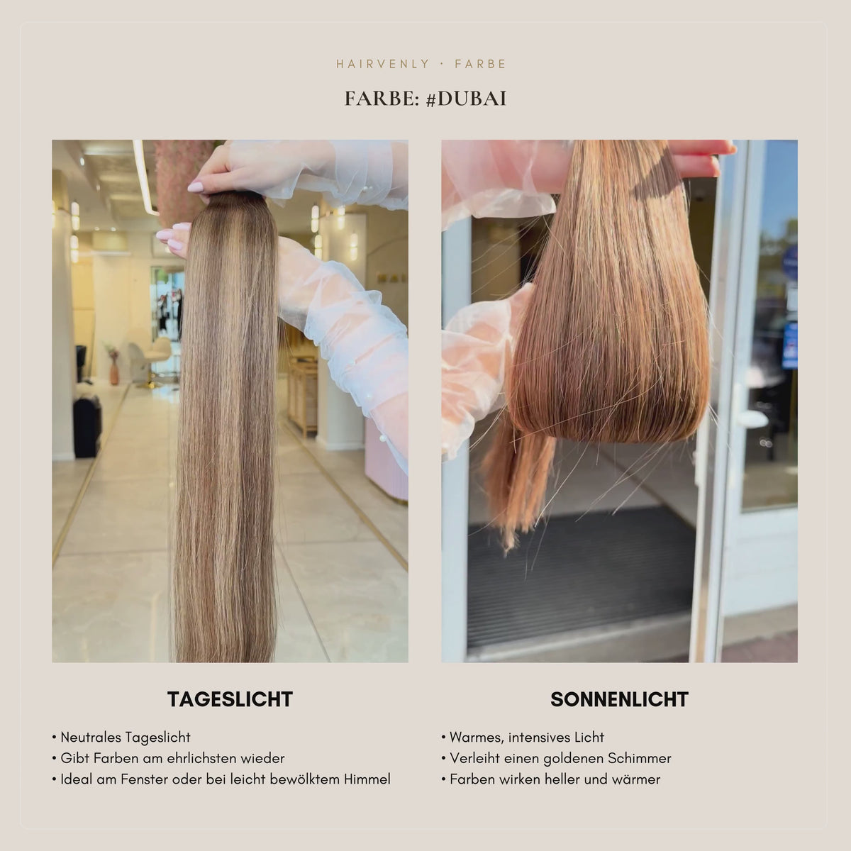 #Dubai | Dunkelbraun mit Karamell-Balayage | Echthaar | Invisible Butterfly Tressen I RU Glatt ♡