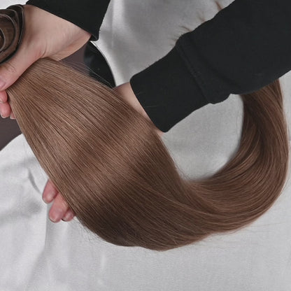 #LATTE BROWN - INVISIBLE CLIP EXTENSIONS ♡