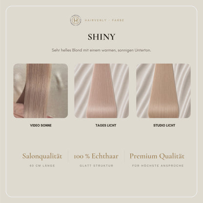 #SHINY STANDARD RUSSISCHE TAPE EXTENSIONS GLATT ♡