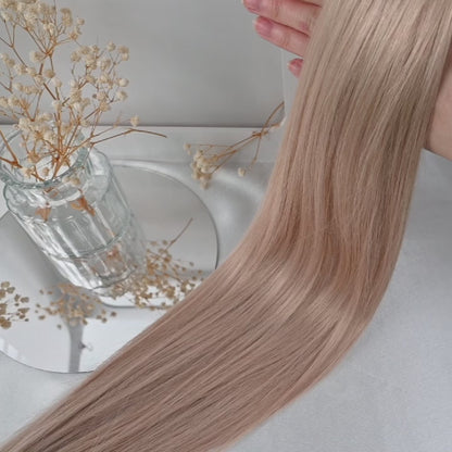 #DIRTY BLOND - INVISIBLE CLIP EXTENSIONS - DUNKELBLOND GOLD ♡