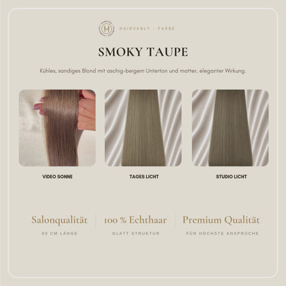 #SMOKY TAUPE STANDARD RUSSISCHE TAPE EXTENSIONS GLATT ♡
