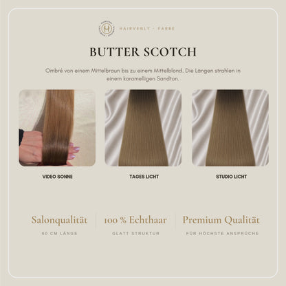 #BUTTERSCOTCH STANDARD RUSSISCHE TAPE EXTENSIONS GLATT ♡