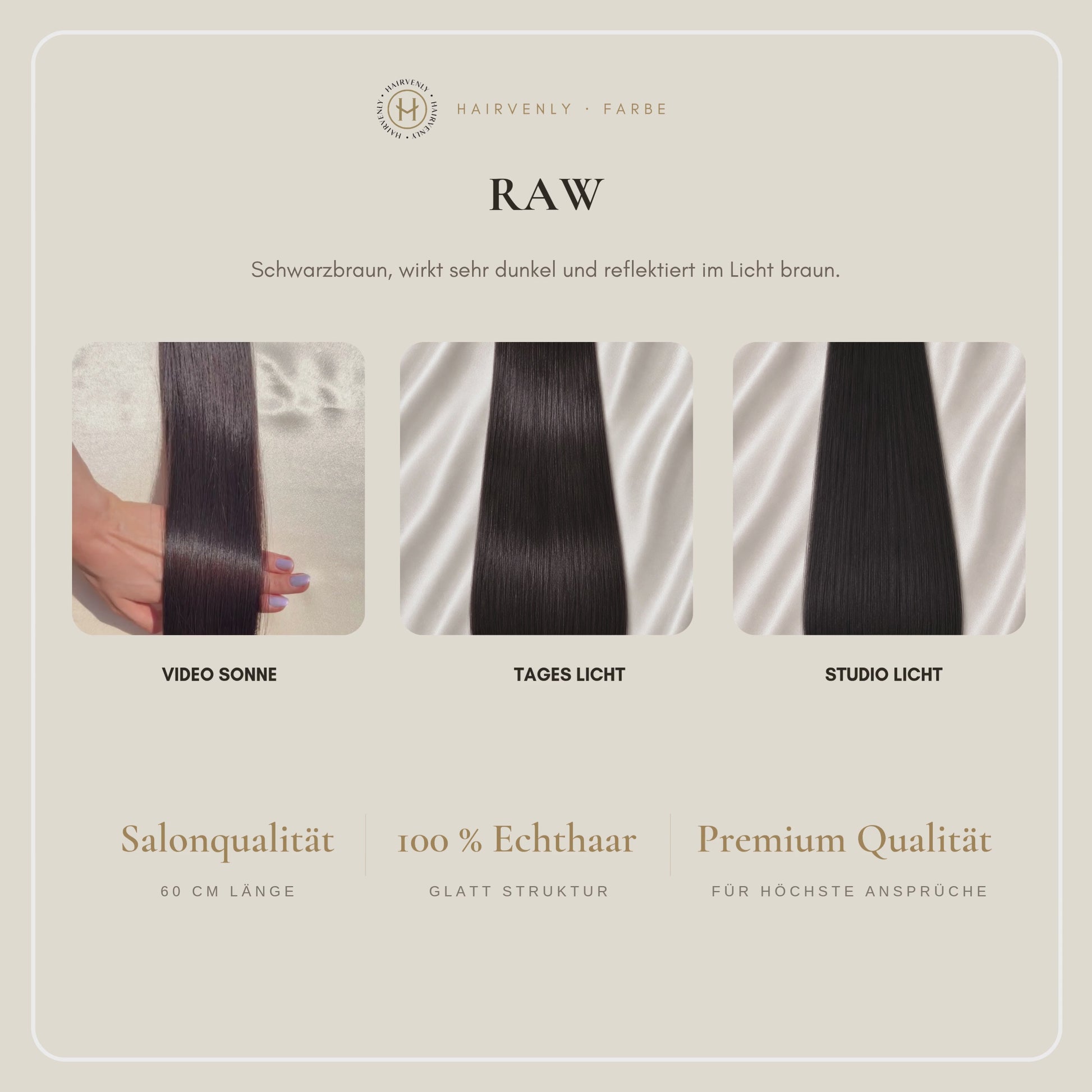 #RAW STANDARD RUSSISCHE TAPE EXTENSIONS GLATT ♡