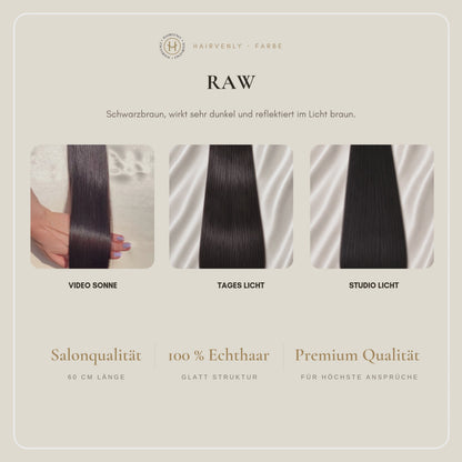 #RAW STANDARD RUSSISCHE TAPE EXTENSIONS GLATT ♡