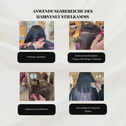Stielkamm für Extensions – präzises Abteilen & professionelles Styling