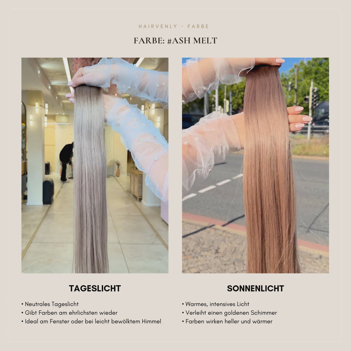 #Ash Melt Balayage I Kühles Ombré I Echthaar I Invisible Butterfly Tressen I RU Glatt ♡