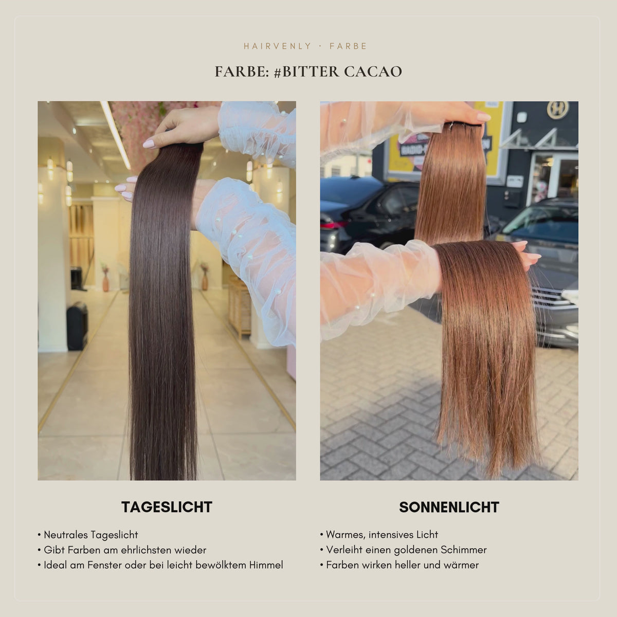 #Bitter Cacao Dunkelbraun | Echthaar Classic Weft Tressen | RU Glatt ♡