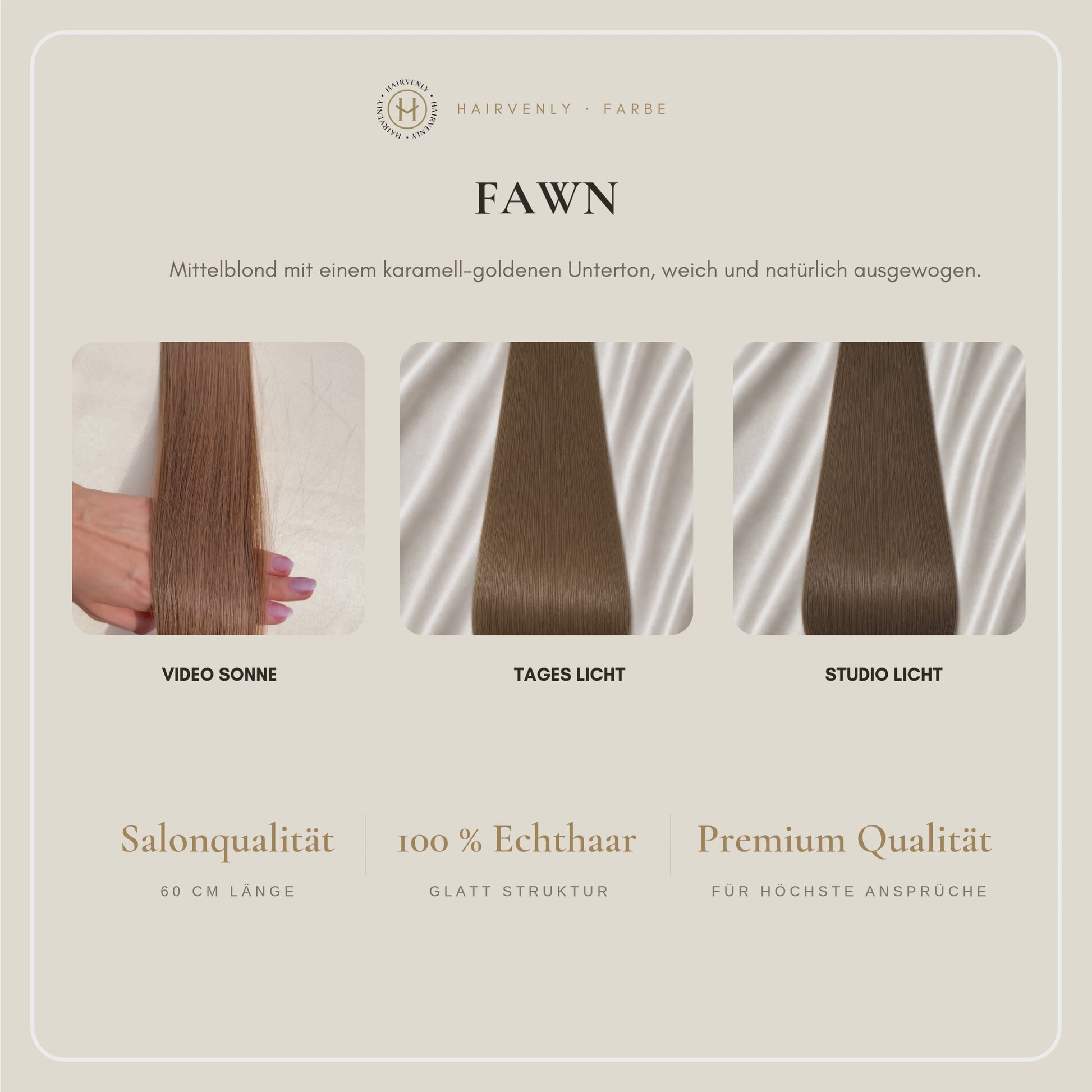 #FAWN STANDARD RUSSISCHE TAPE EXTENSIONS GLATT ♡