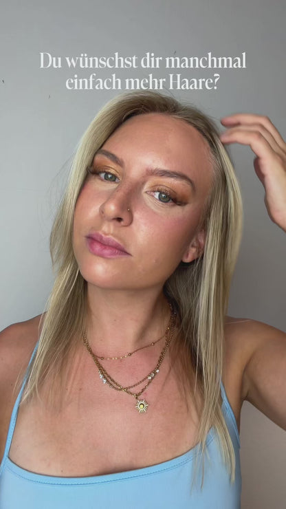 #Taupe Warmes Graubraun | Echthaar Invisible Clip Extensions 225g ♡