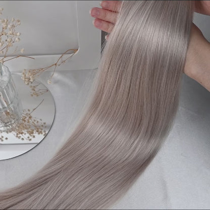 #SNOWY - INVISIBLE CLIP EXTENSIONS - LIGHTBLOND ASCH ♡