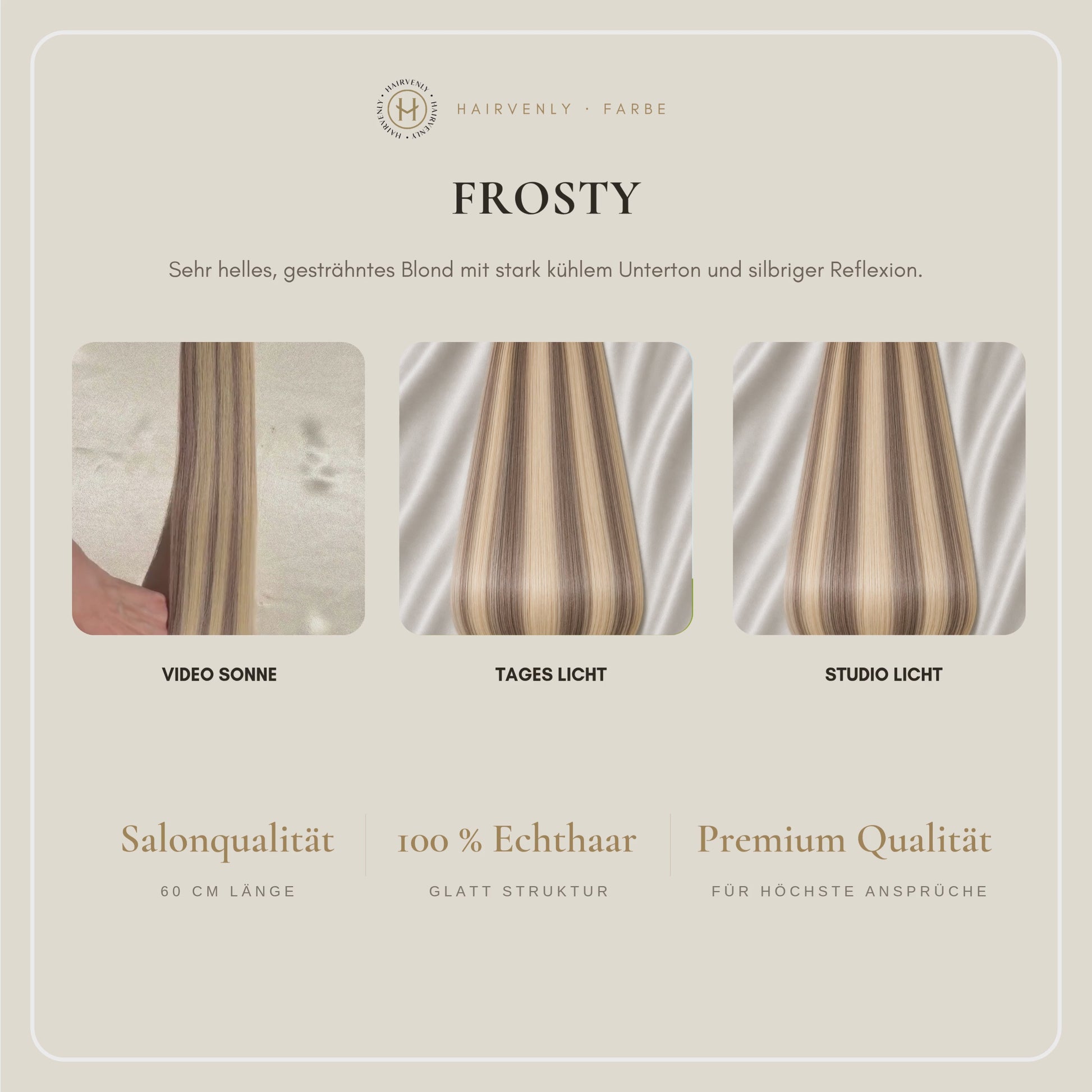 #FROSTY STANDARD RUSSISCHE TAPE EXTENSIONS GLATT ♡