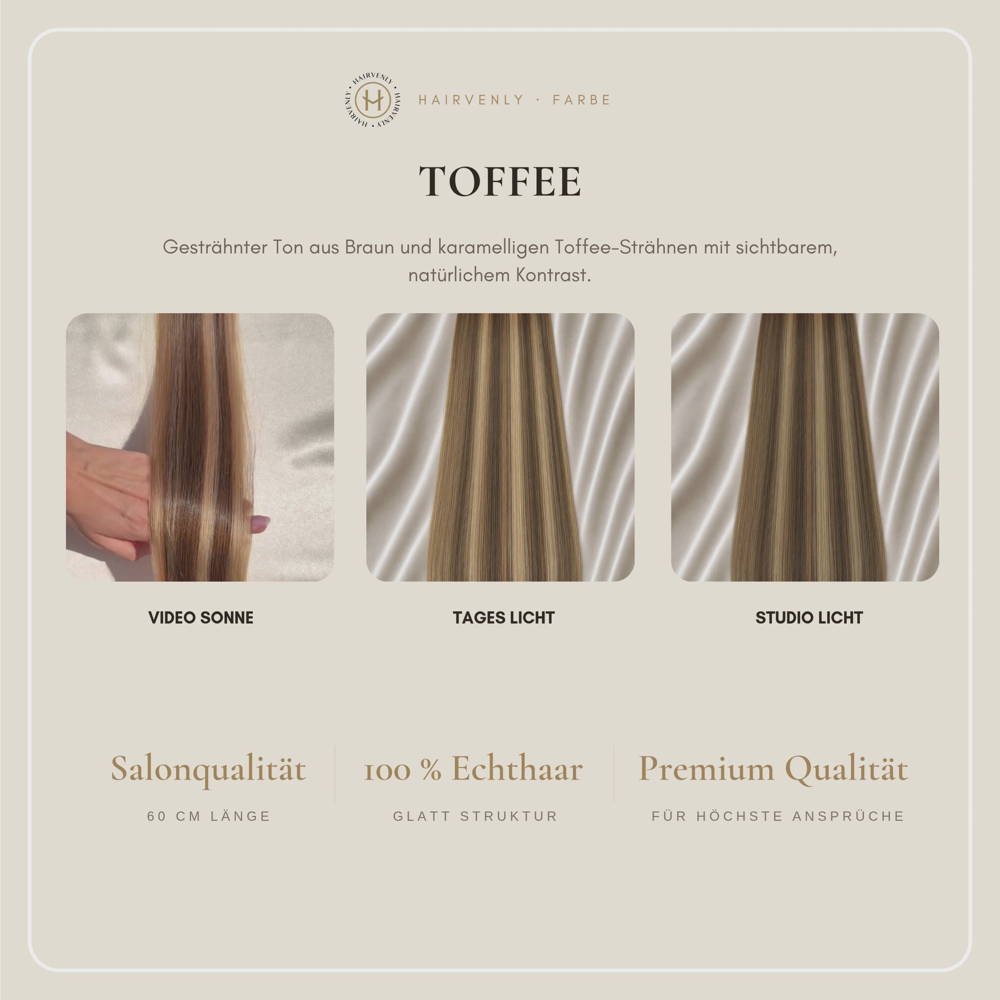 #TOFFEE STANDARD RUSSISCHE TAPE EXTENSIONS GLATT ♡