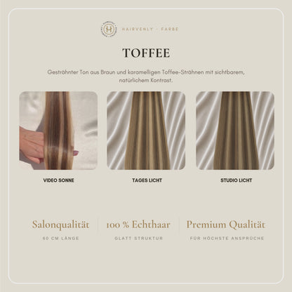 #TOFFEE STANDARD RUSSISCHE TAPE EXTENSIONS GLATT ♡