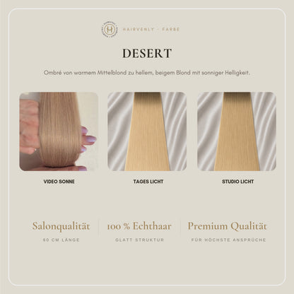 #DESERT STANDARD RUSSISCHE TAPE EXTENSIONS GLATT ♡