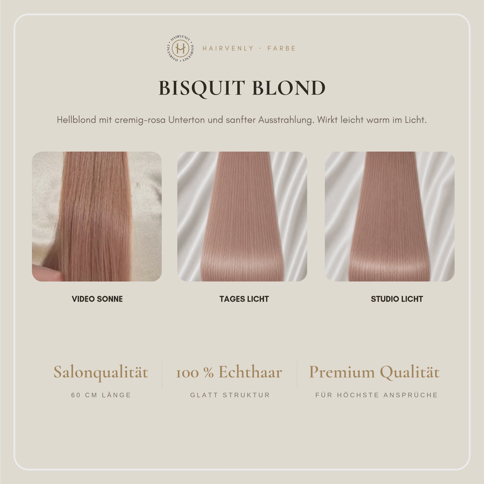 #BISQUID BLOND STANDARD RUSSISCHE TAPE EXTENSIONS GLATT ♡