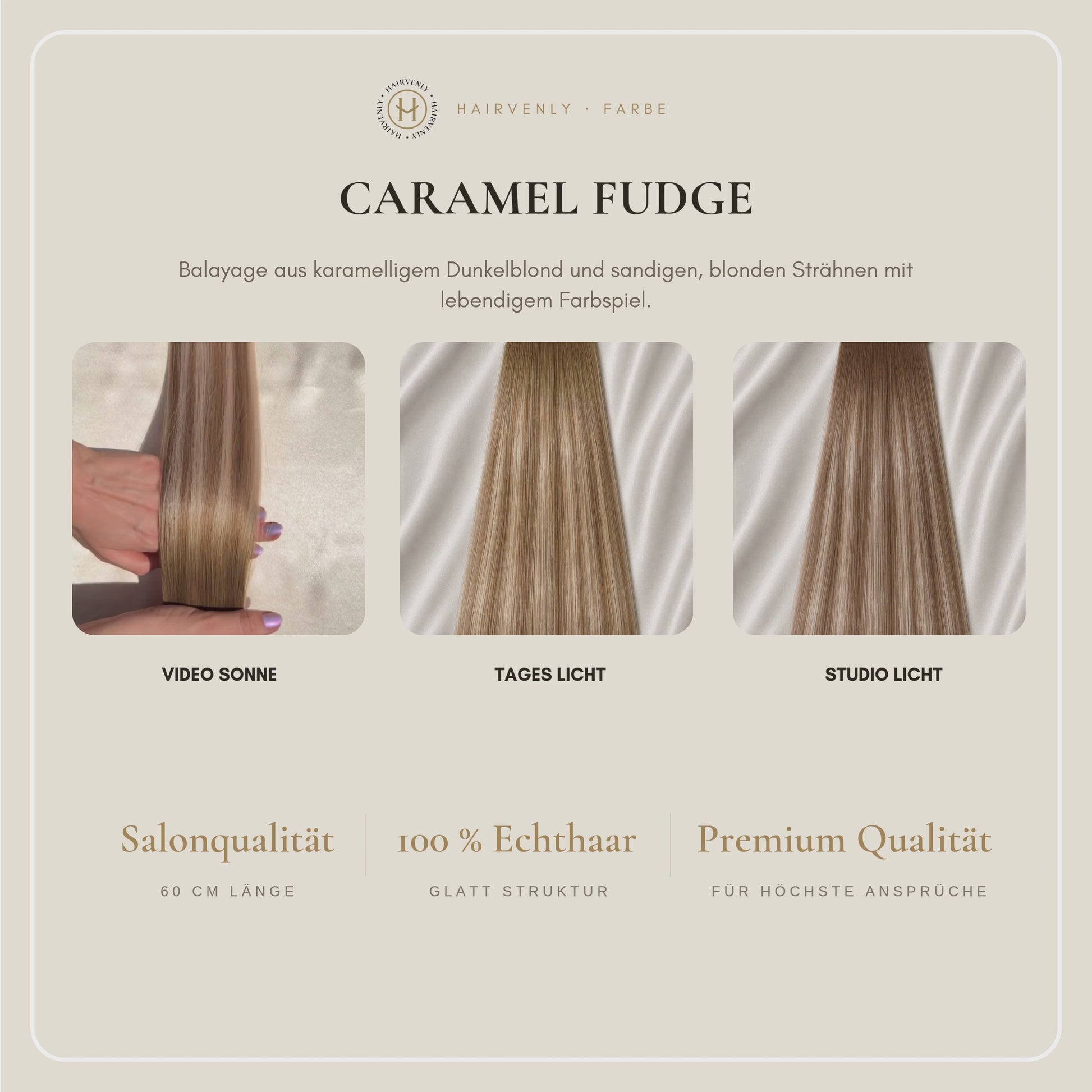 #CARAMEL FUDGE STANDARD RUSSISCHE TAPE EXTENSIONS GLATT ♡
