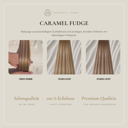 #CARAMEL FUDGE STANDARD RUSSISCHE TAPE EXTENSIONS GLATT ♡