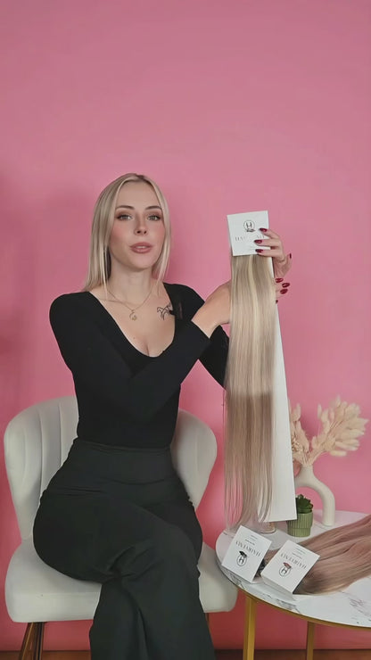 #LATTE BROWN - INVISIBLE CLIP EXTENSIONS ♡