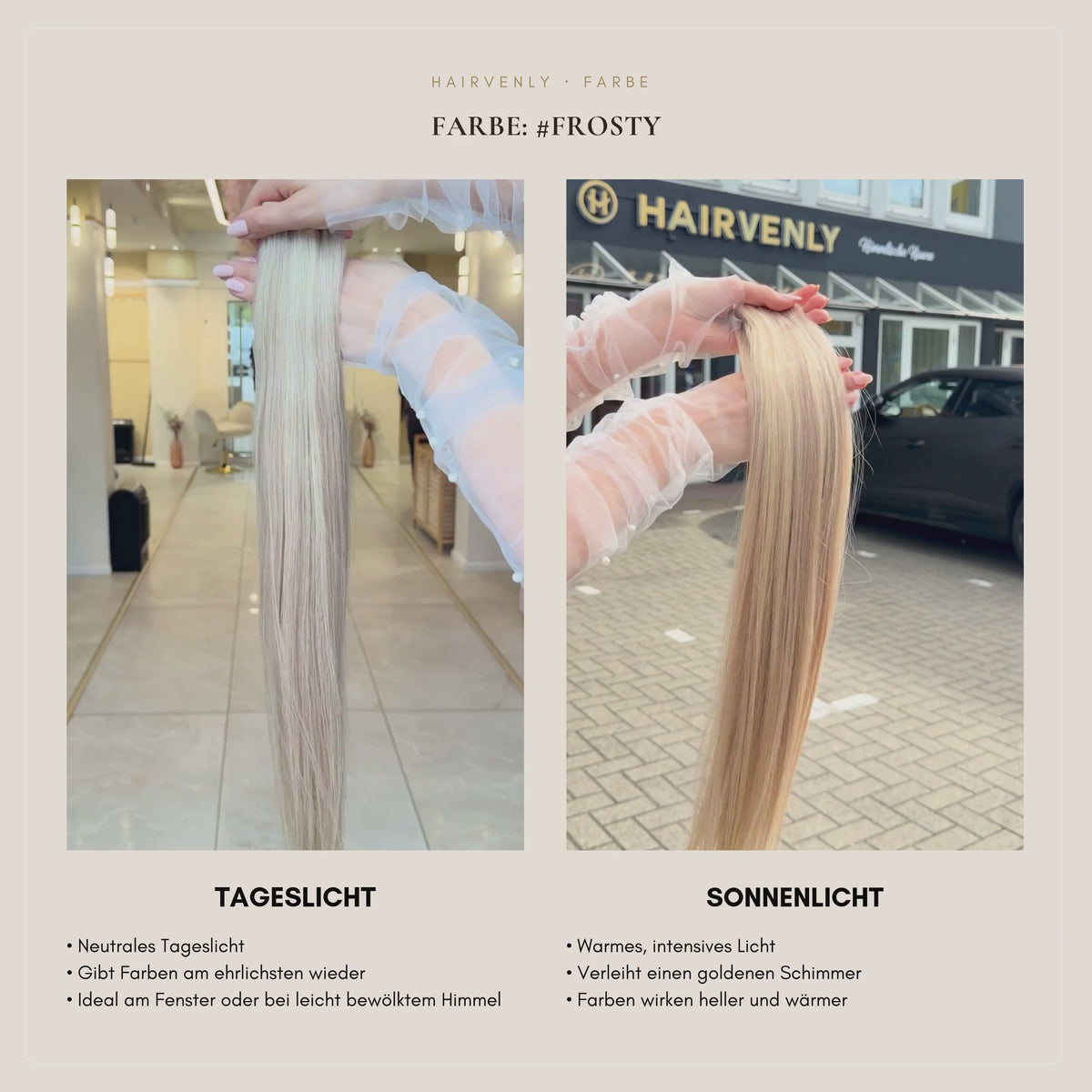 #Frosty | Gesträhntes Lichtblond Asch | Echthaar Standard Tape Extensions | RU Glatt ♡