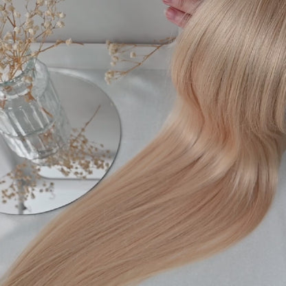 #DESERT - INVISIBLE CLIP EXTENSIONS - OMBRES HELLBRAUN UND HELLBLOND GOLD ♡