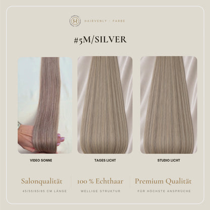 #5M/SILVER  US WELLIGE TAPE EXTENSIONS 65CM ♡