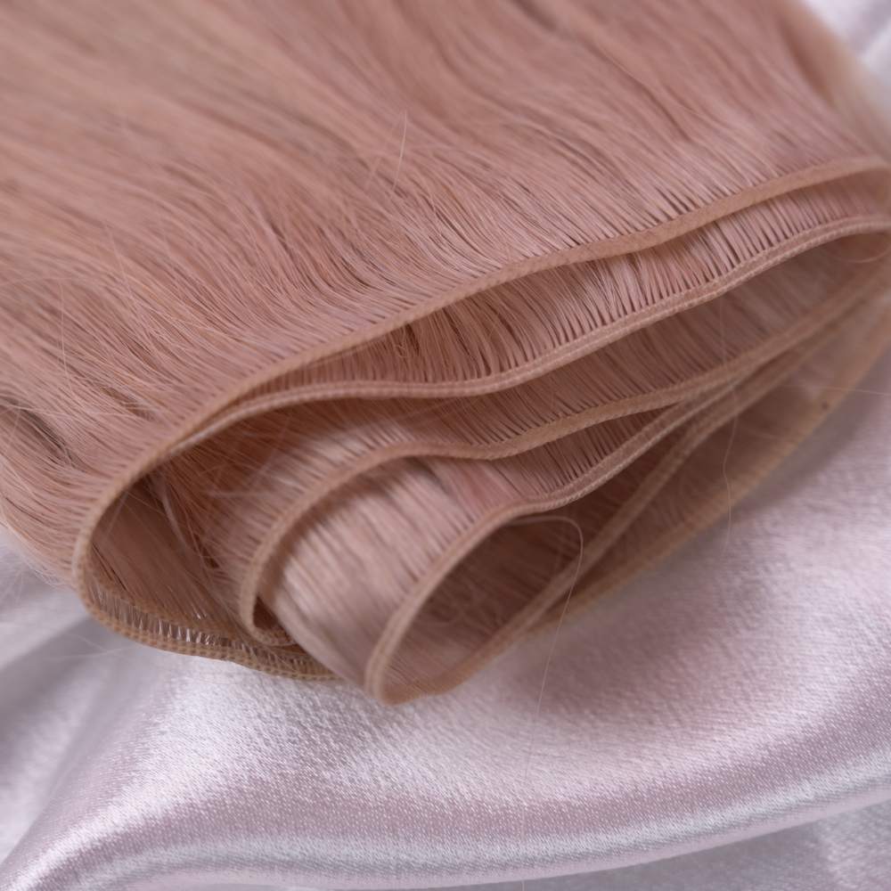 #10 HONIG BLOND US WELLIGE GENIUS TRESSEN ECHTHAAR EXTENSIONS 65CM ♡