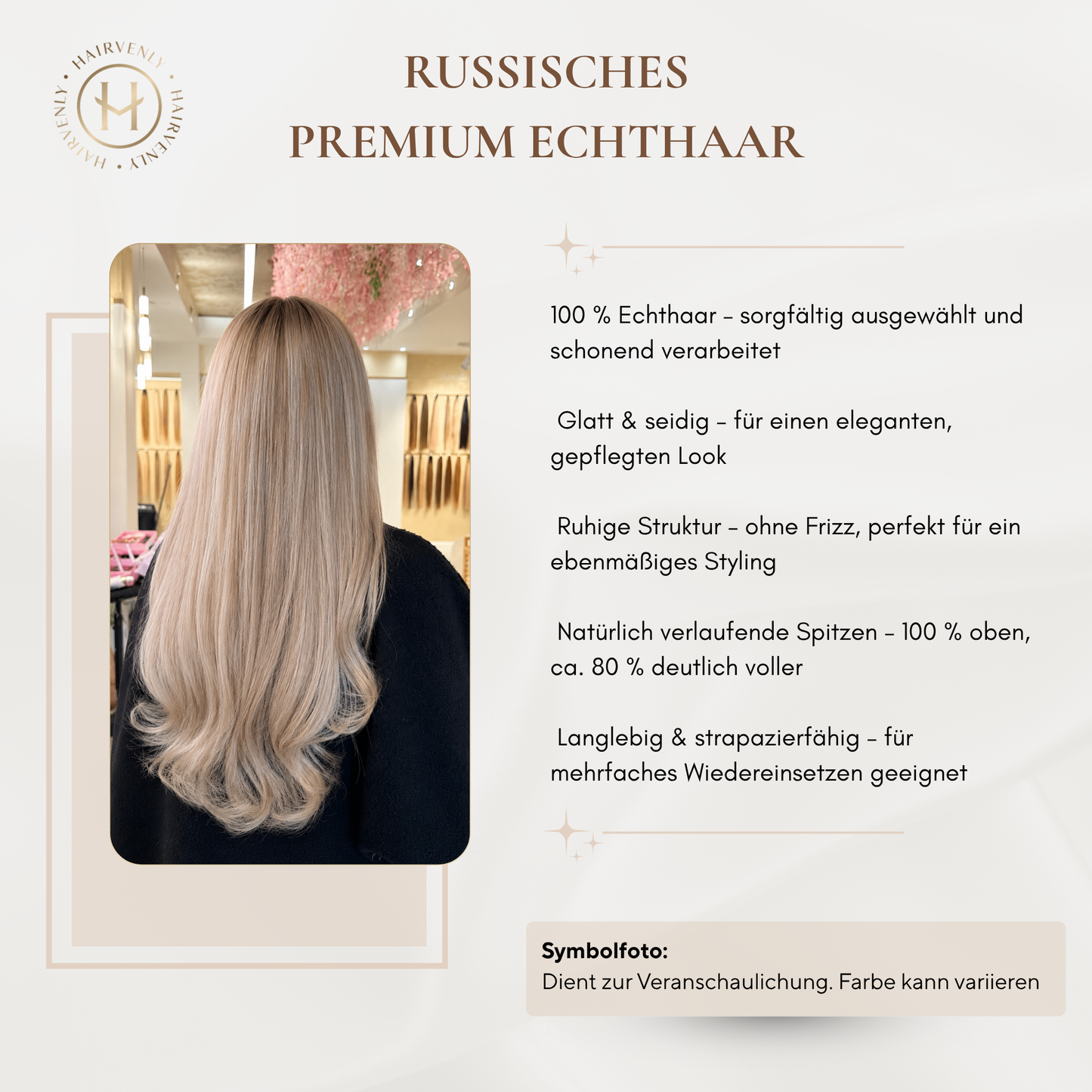 #MACADAMIA GLOW STANDARD RUSSISCHE TAPE EXTENSIONS GLATT ♡