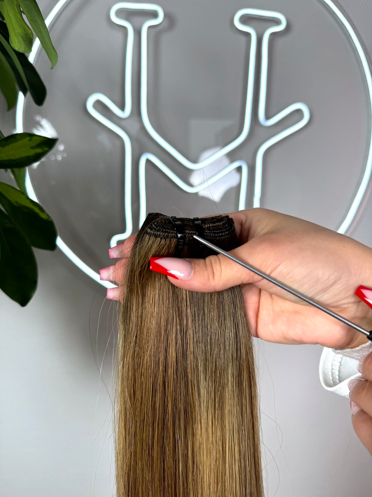 #MOCHA MELT BALAYAGE BRAUN US WELLIGE TRESSEN CLASSIC ECHTHAAR  65CM ♡