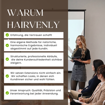 HAIRVENLY Tape-Extensions Schulung