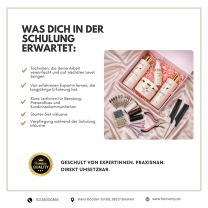 Tressen Extensions Schulung