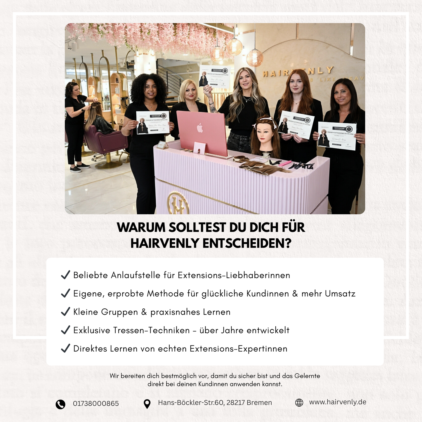 Tressen Extensions Schulung