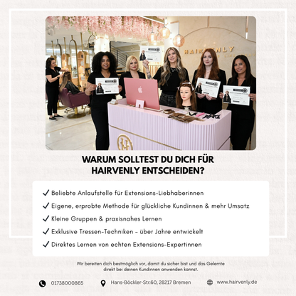 Tressen Extensions Schulung