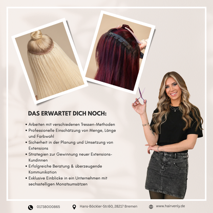 Tressen Extensions Schulung