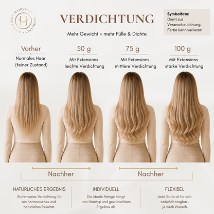 #MACADAMIA GLOW STANDARD RUSSISCHE TAPE EXTENSIONS GLATT ♡