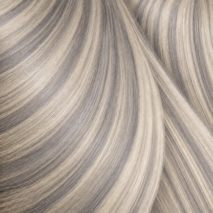 #Viking Blond Kühles Blond Gesträhnt | Echthaar Tape Extensions 65 cm | US Wellig ♡